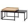 Set Miz Wl6.501 - črna/barve hrasta, Moderno, kovina/leseni material (110/37/48cm) - MID.YOU