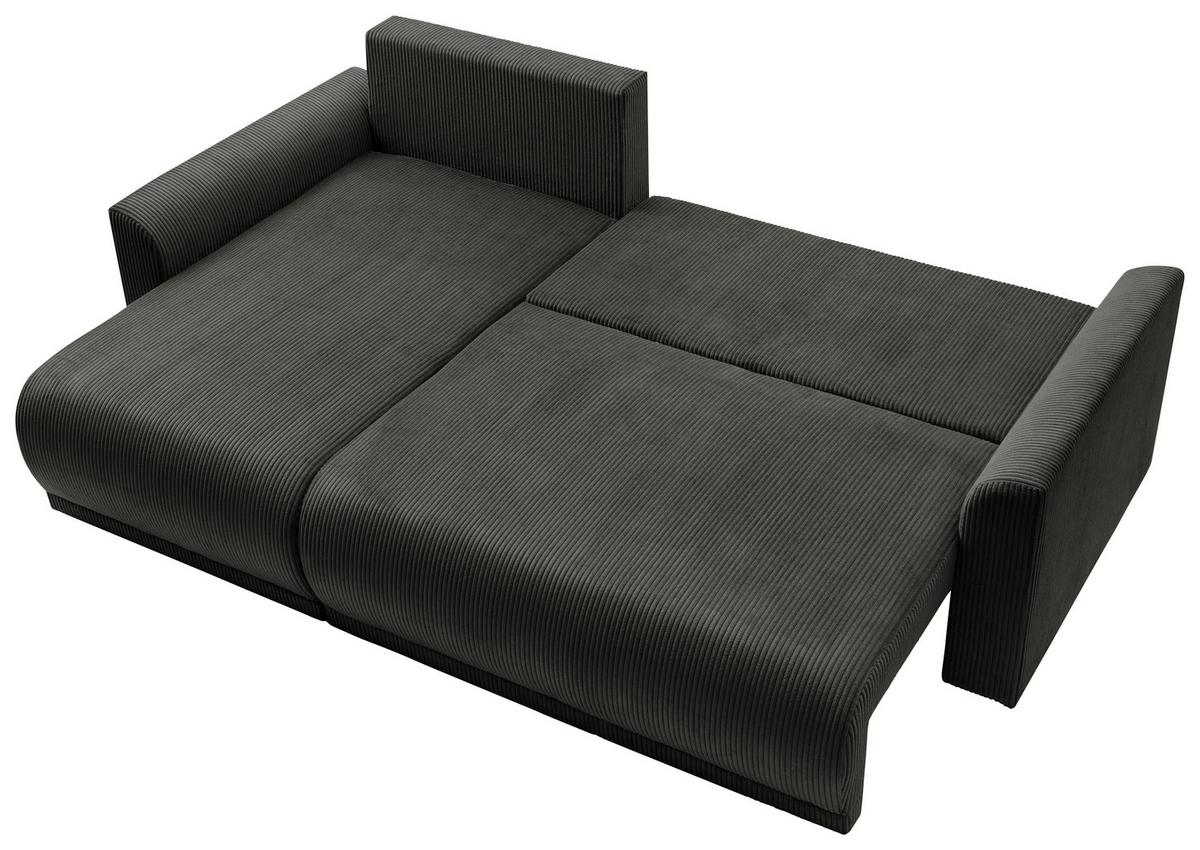 Kutna Garnitura Kim - crna, Moderno, drvo (233/146cm) - Modern Living