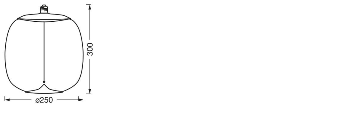 ŻARÓWKA LED VINTAGE 1906 BIG OVAL 10 FILAM - kolor jesionowy, Konventionell, tworzywo sztuczne (25/30cm) - Ledvance