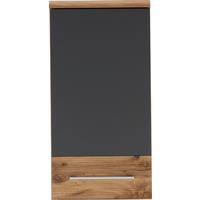 Zgornja Omara Float, Hrast, Antracit - barve kroma/barve hrasta, Moderno, kovina/leseni material (35/70/21cm) - Premium Living
