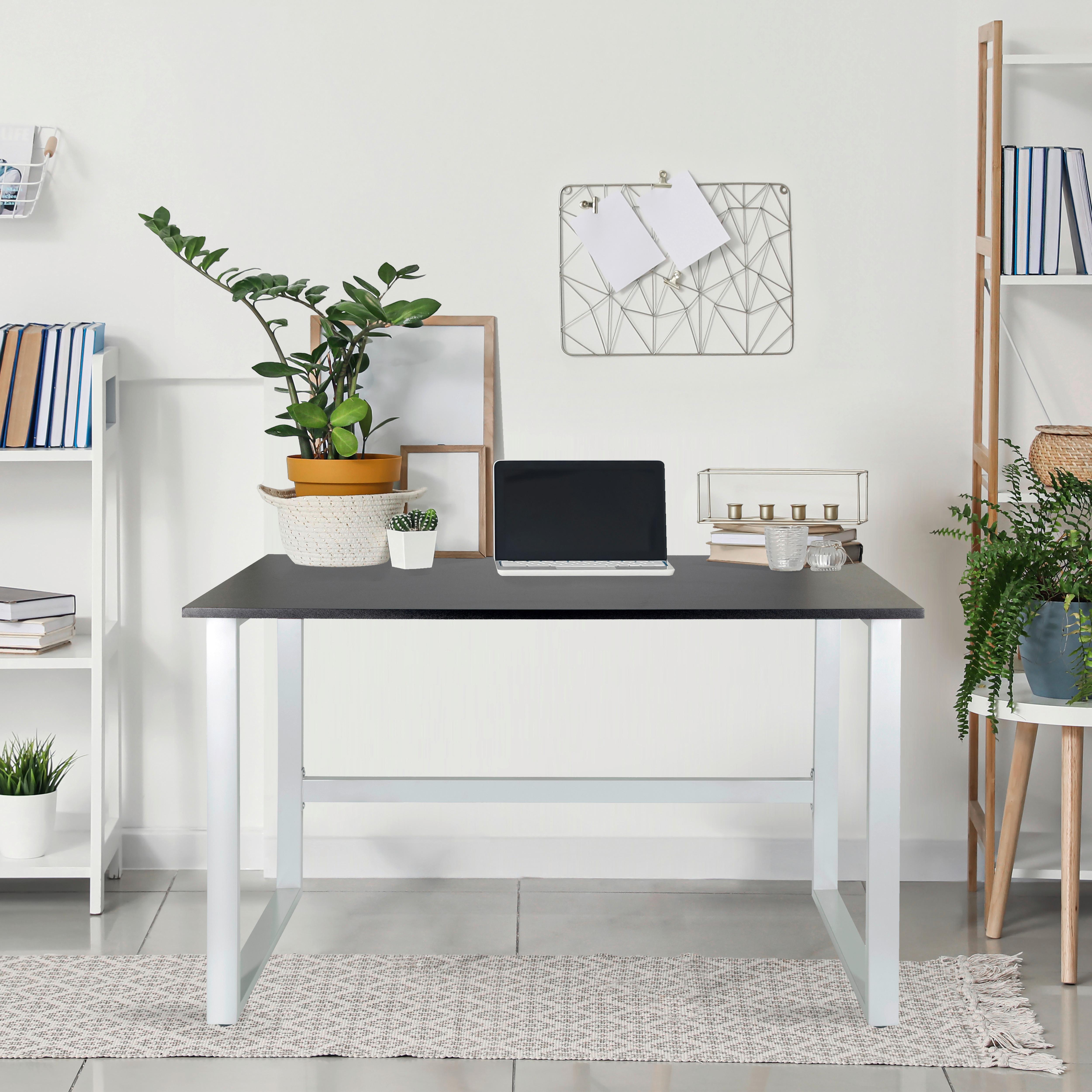 Pisalna Miza Workspace Light I, Barva Grafita - barve grafita, Basics, kovina/leseni material (120/60/76cm) - MID.YOU