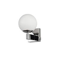 Wandleuchte Kula Weiß/Chromfarben max. 10 Watt - Chromfarben/Weiß, MODERN, Glas/Metall (14/20cm) - Trio Leuchten
