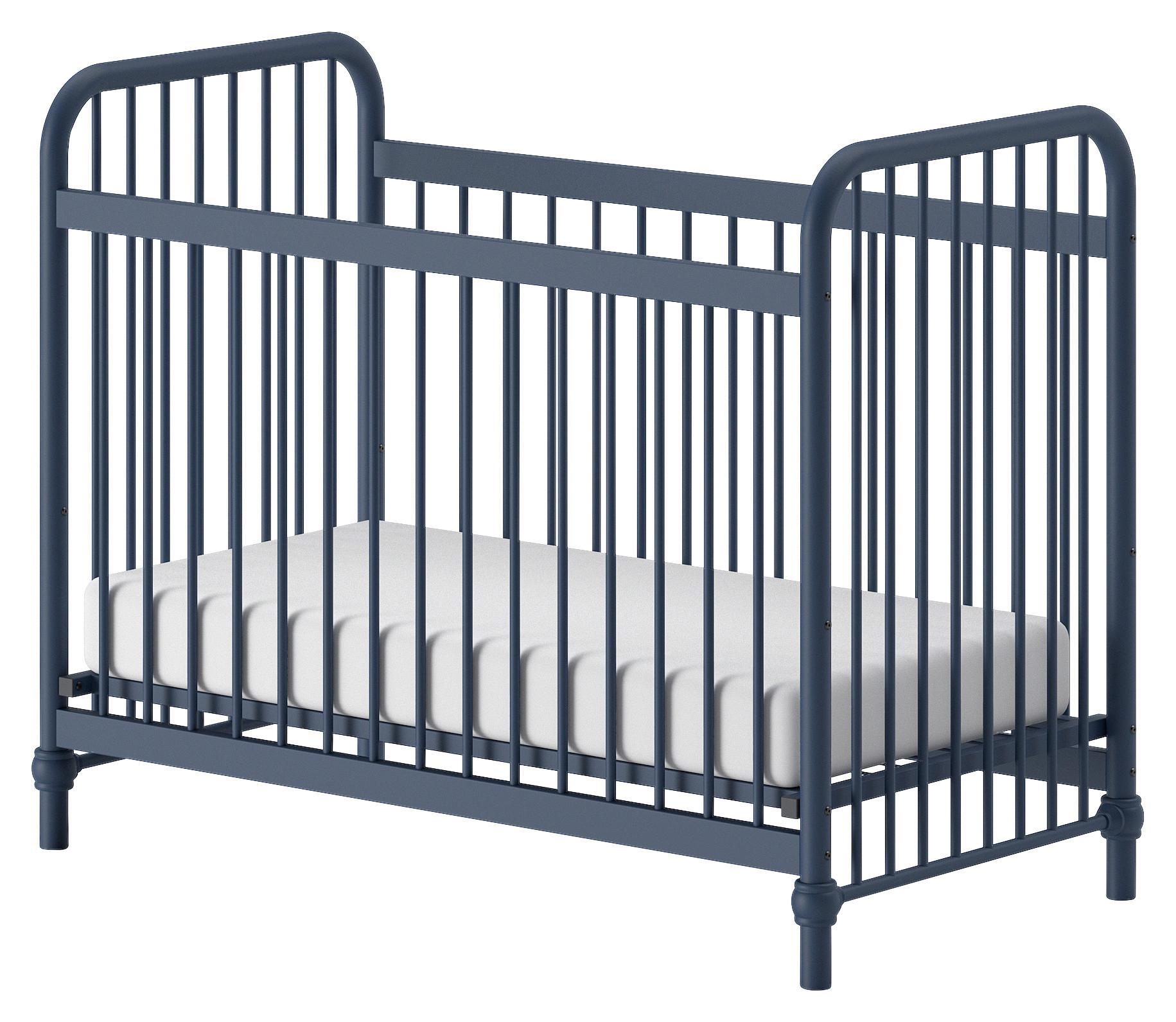 Gitterbett Bronxx BRONXX - Blau, ROMANTIK / LANDHAUS, Metall (60/120cm) - MID.YOU