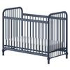Gitterbett Bronxx ca. 60x120 cm Blau Matt - Blau, ROMANTIK / LANDHAUS, Metall (60/120cm) - MID.YOU
