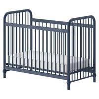 Gitterbett Bronxx ca. 60x120 cm Blau Matt - Blau, ROMANTIK / LANDHAUS, Metall (60/120cm) - MID.YOU