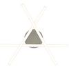 LED-TAKLAMPA KRISTINA - kromfärg/silver, Modern, metall/plast (56/56/11cm) - Mömax