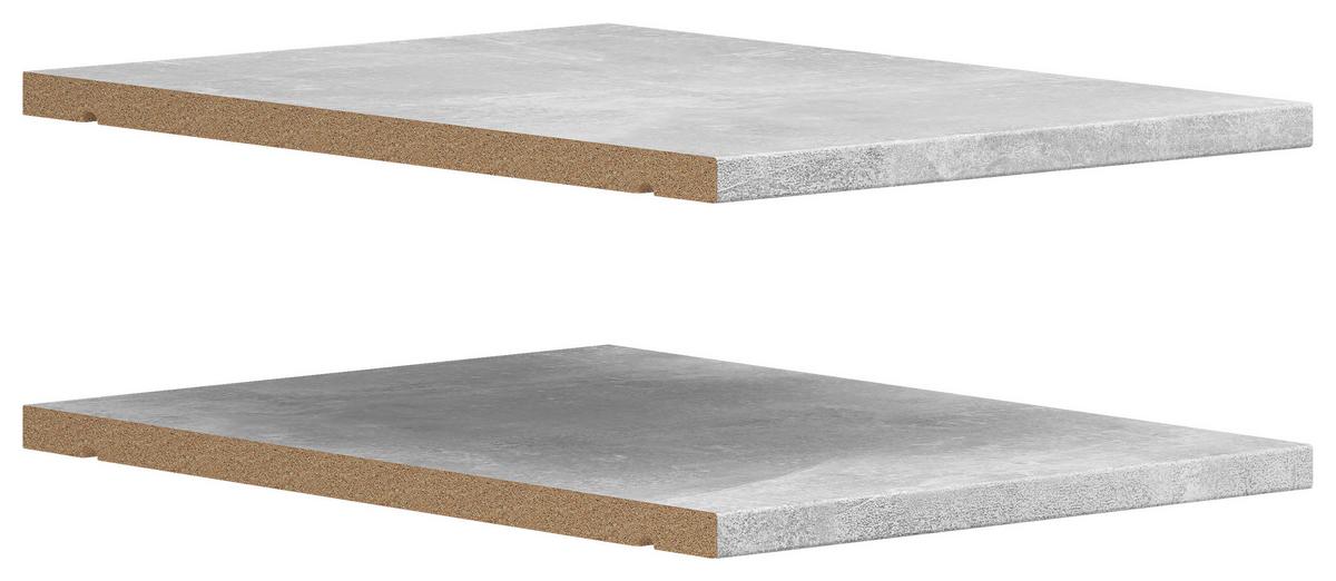 Einlegeboden Multistauraum Betonoptik - Grau, MODERN, Holzwerkstoff (26,9/3/35,8cm) - Mömax