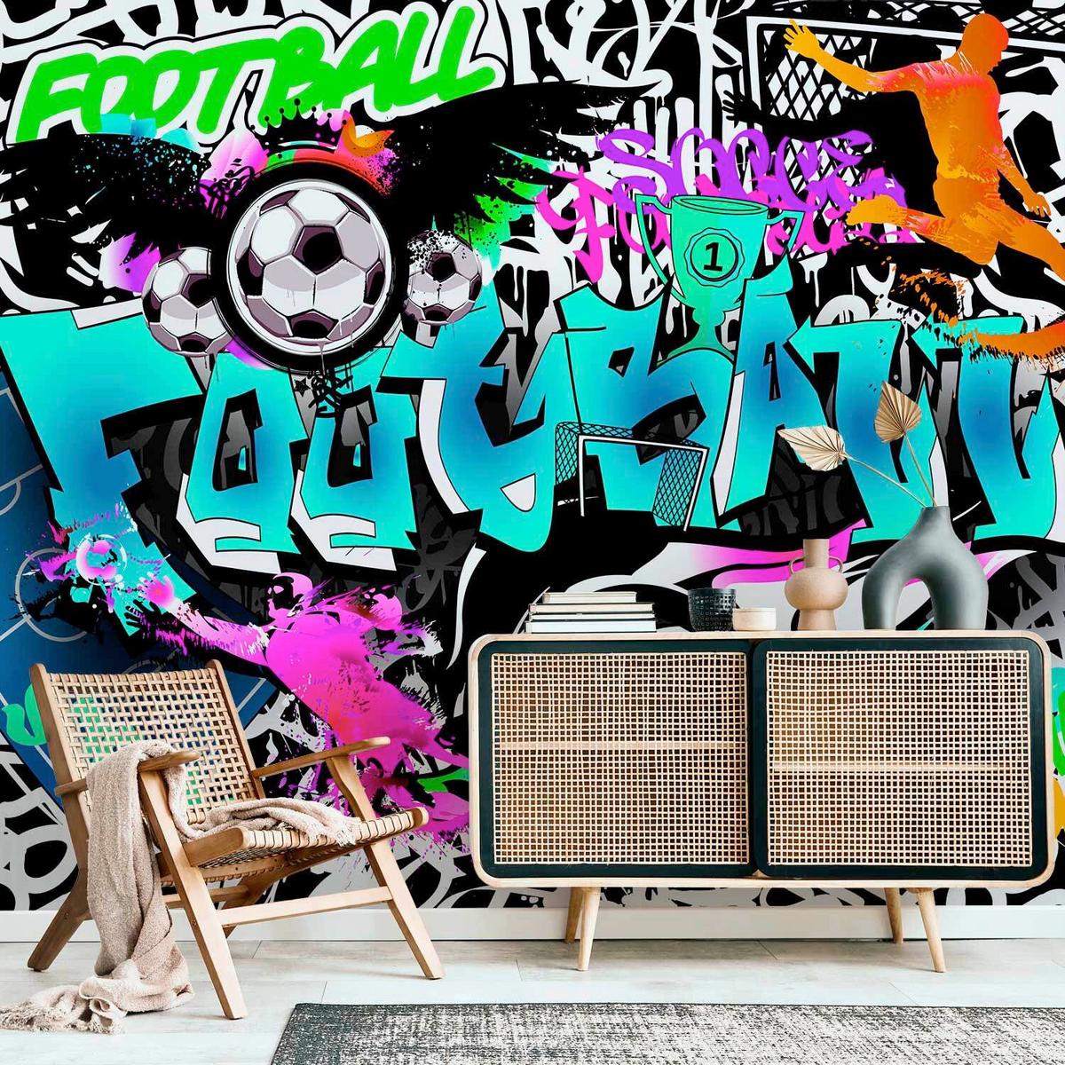 Fototapeta Sports Graffiti, 100x70cm - večbarvno, Trendi, tekstil (100/70cm) - artgeist