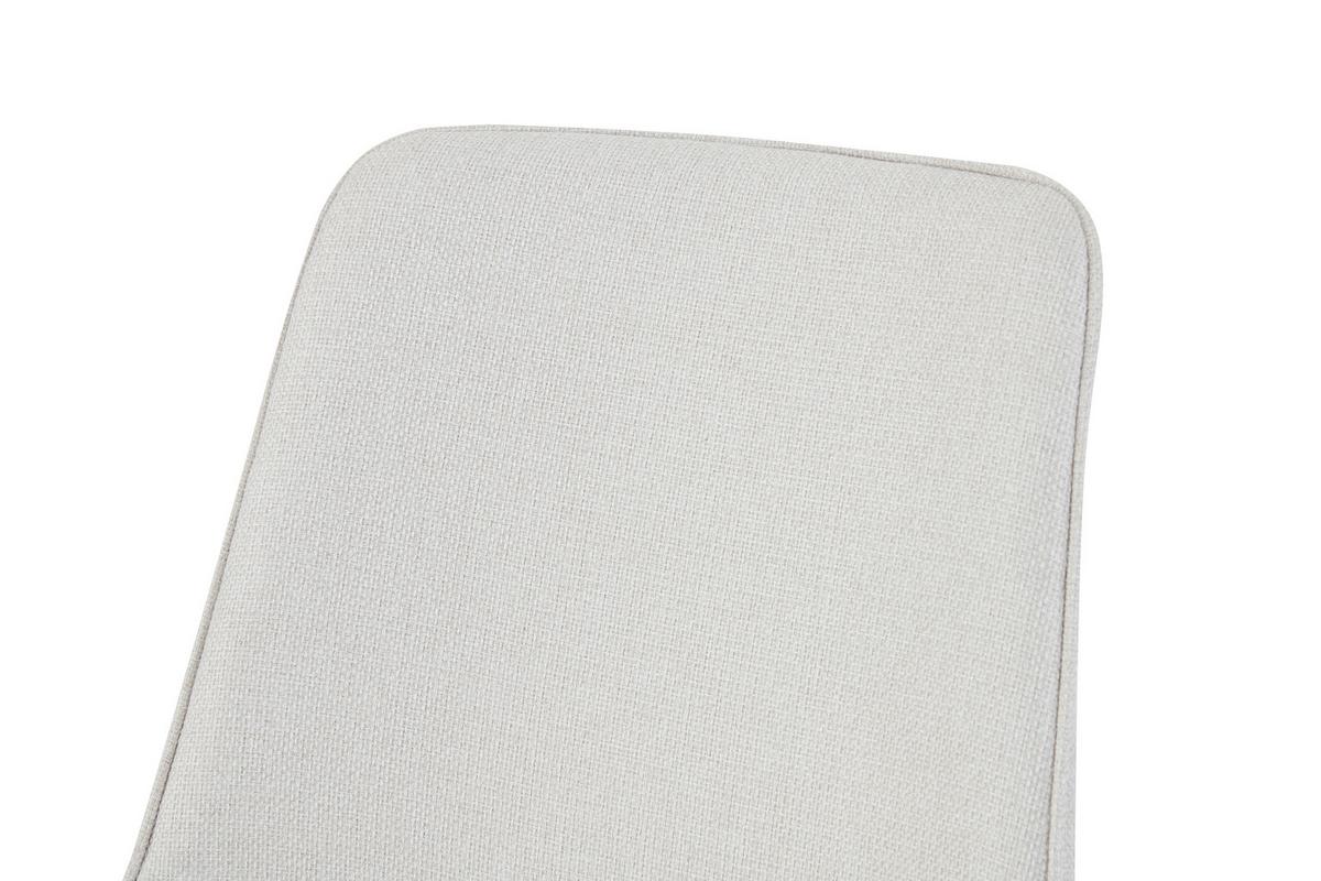 STUHL-SET EMILIA - Creme/Schwarz, Modern, Textil/Metall (52/85/61cm) - MID.YOU