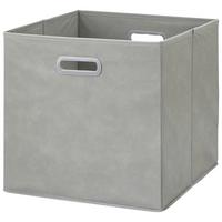 Zložljiva Škatla Elli, Siva - siva, Konvencionalno, karton/tekstil (33/33/32cm) - Mömax