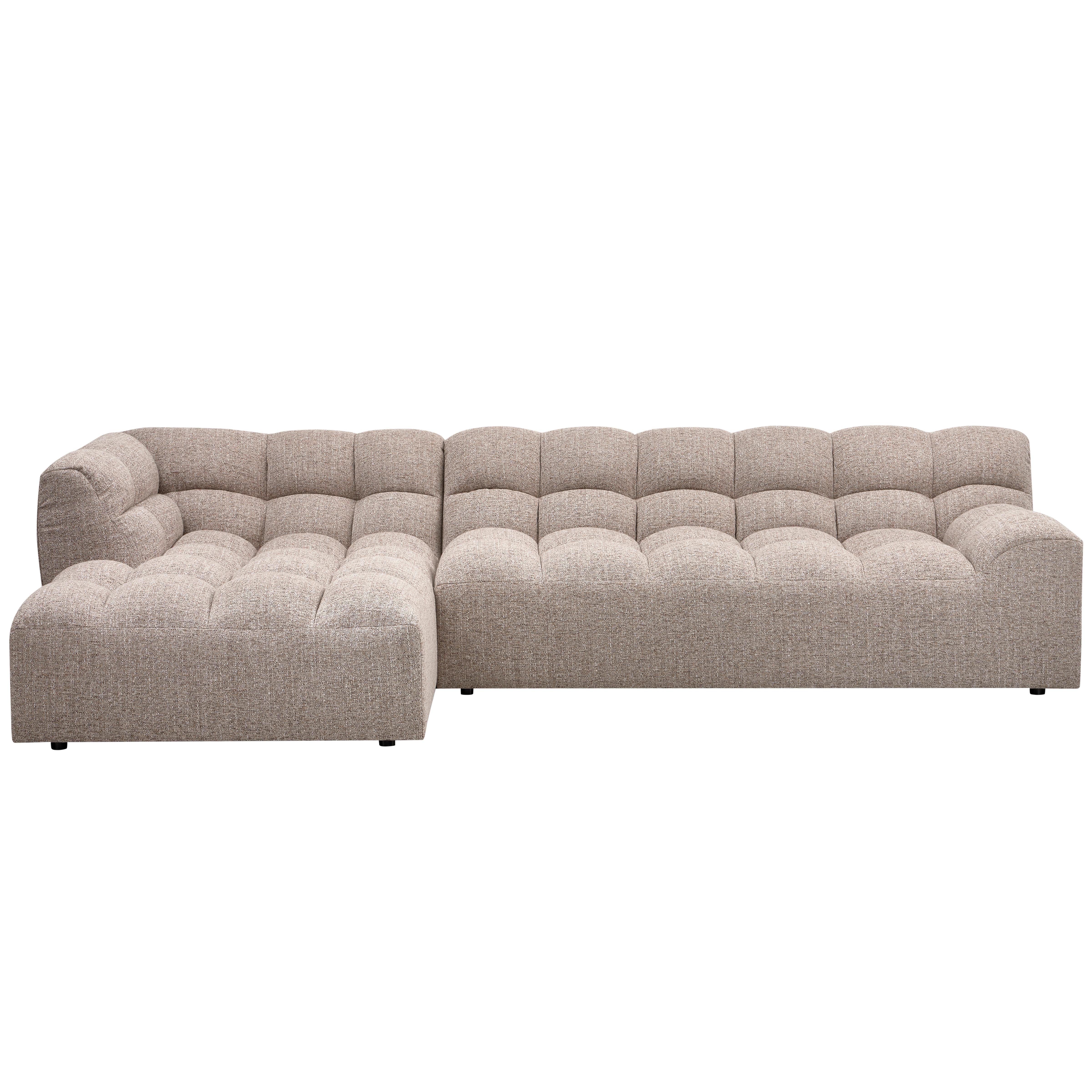 ECKSOFA Allure Braun S: 165x324cm - Schwarz/Braun, Design, Kunststoff/Textil (165/324cm) - Livetastic