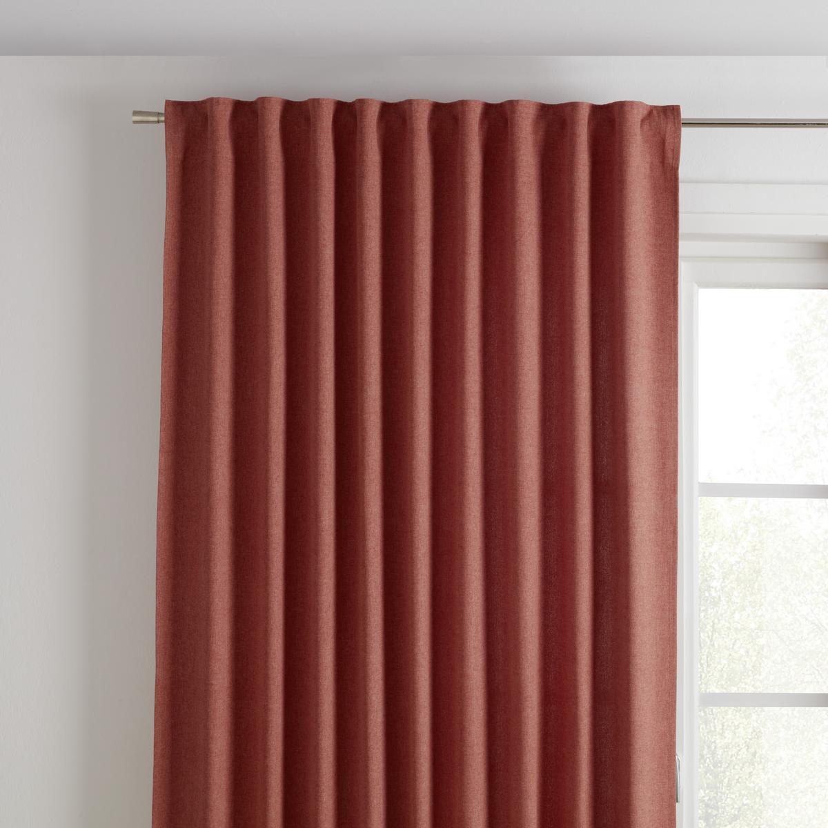 KONČANA ZAVESA ULRICH - opečnato rjava, tekstil (135/245cm) - Modern Living