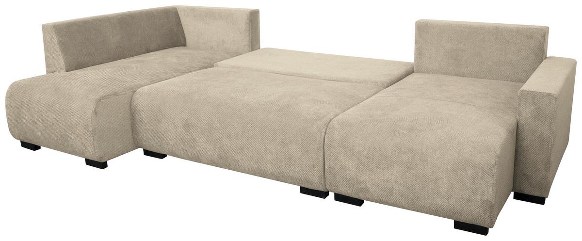 Canapea modulara VERONICE - albastru/bej, Trend, textil (171/313/141cm) - Modern Living