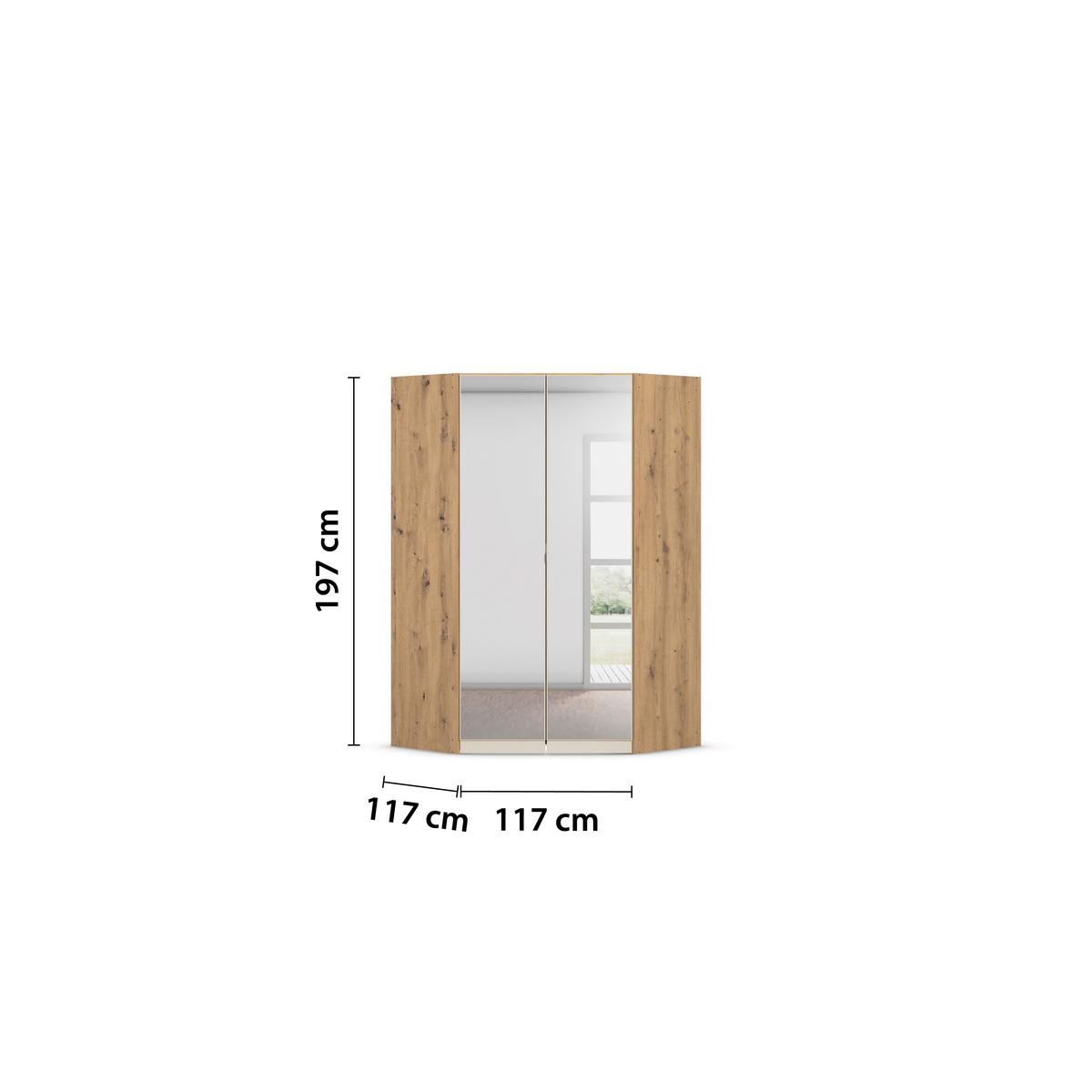 Ormar S Klasičnim Vratima Celle Mat - hrast Artisan, Trend, drvni materijal (117/197/117cm)