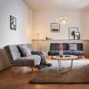 BÄDDSOFFA ALVA - svart/naturfärgad, Modern, trä/textil (185/80/88cm) - Bessagi Home