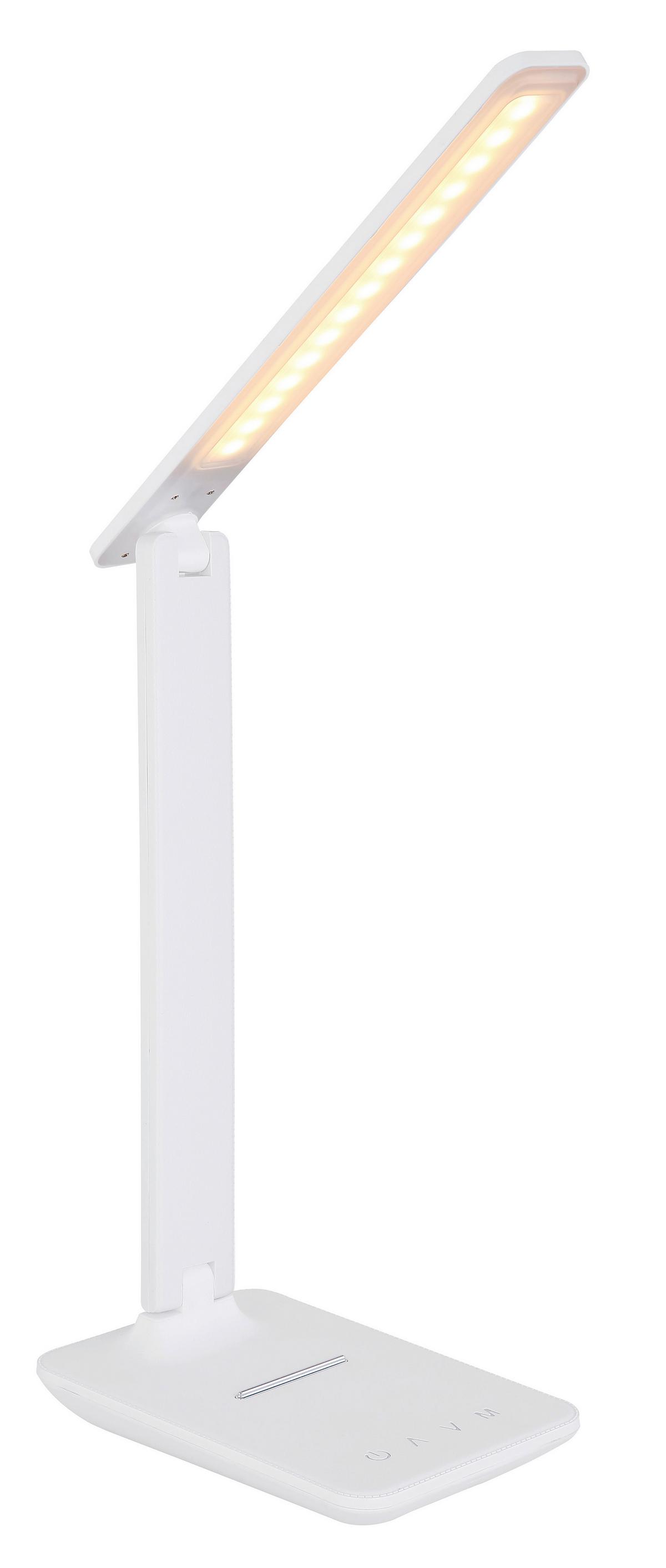 Namizna Led-svetilka Bulla, S Sijalko - bela/opal, Design, umetna masa (28,5/11,5/56,5cm) - Globo