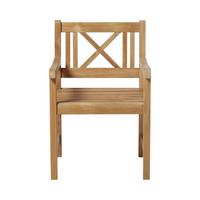 Gartensessel Rosenborg Teak - Teakfarben, Natur, Holz (59/89/59cm) - Gardenson