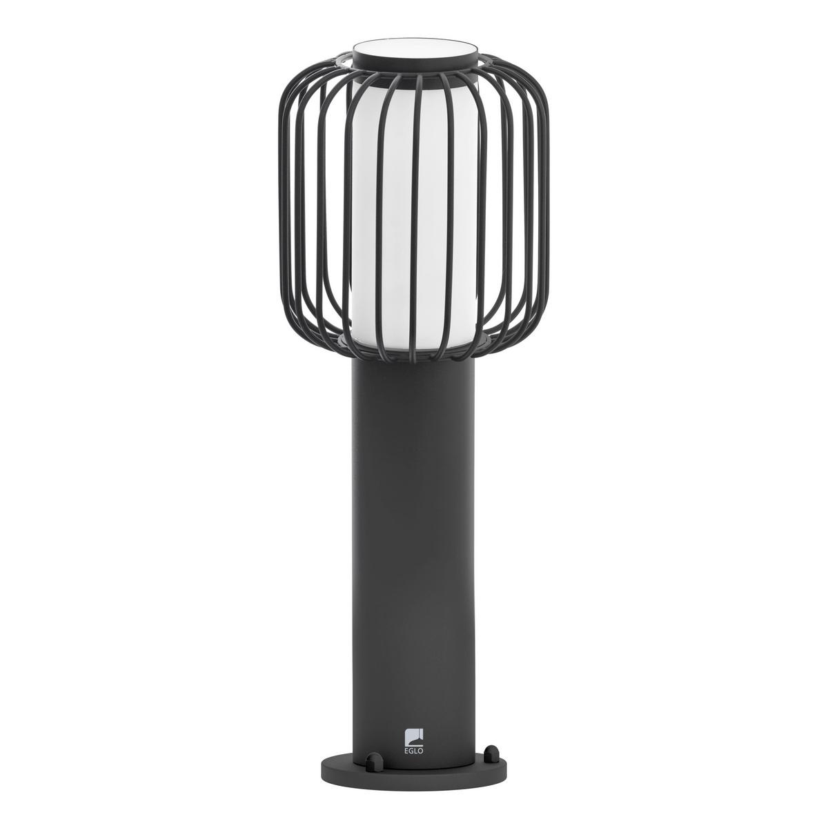Aussenwandleuchte Ravello Sockel Schwarz/weiss - Weiss/Schwarz, Basics, Kunststoff/Metall (16,5/45cm) - Eglo