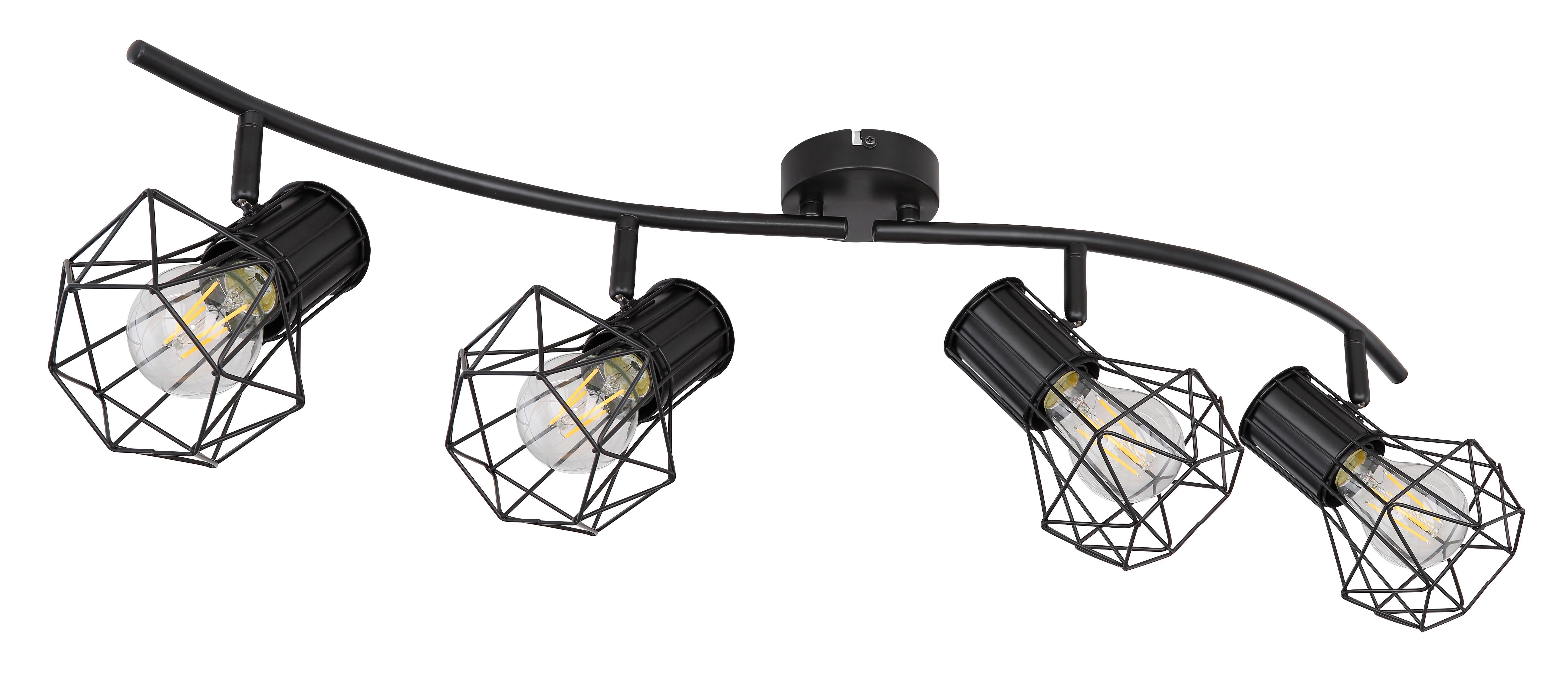 Reflektor Priska - črna, Konvencionalno, kovina (80/22,5/19cm) - Globo