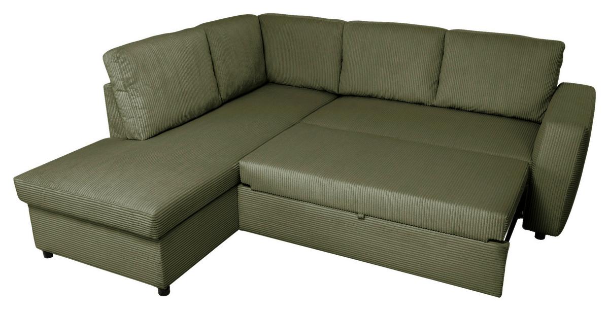 Kutna Garnitura Toulouse - Khaki/crna, Trend, drvo/metal (206/224cm)