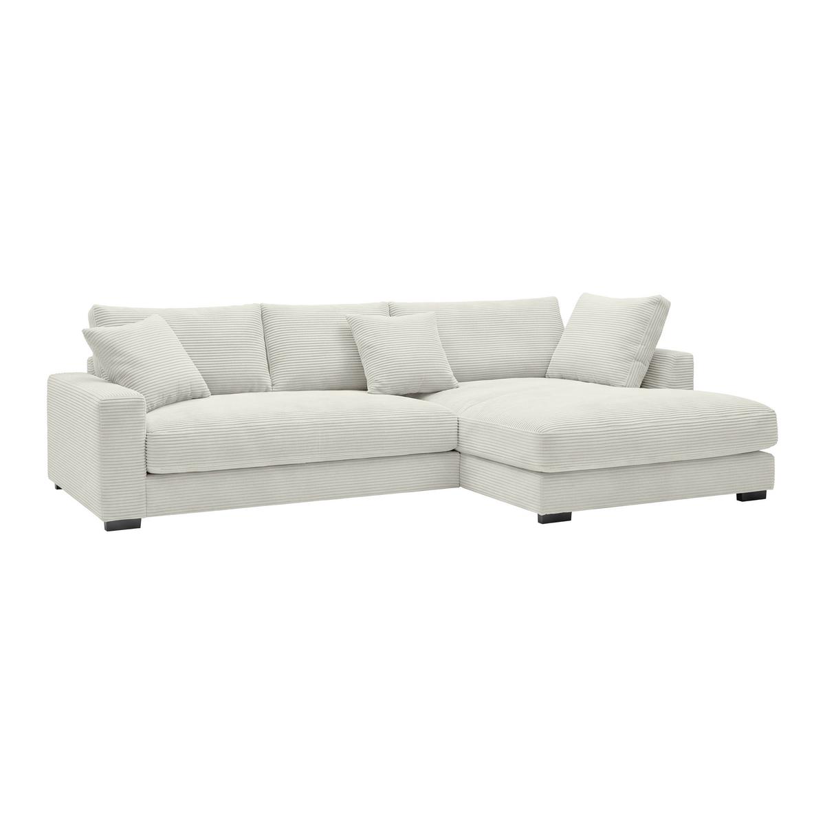 Ecksofa Pedro Beige - Beige/Schwarz, MODERN, Kunststoff/Textil (300/190cm) - Mömax
