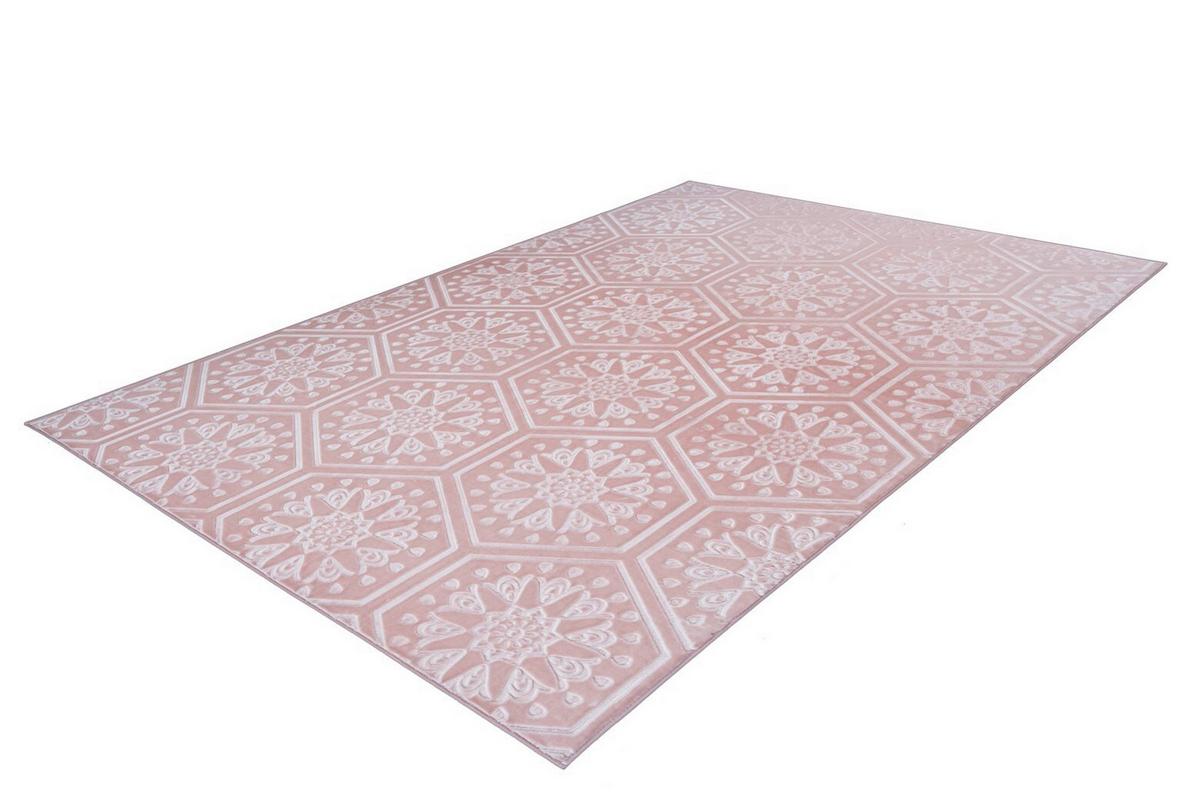 FLACHWEBETEPPICH MONROE 225 ROSA - Rosa, Konventionell, Textil (160/230cm) - Kayoom
