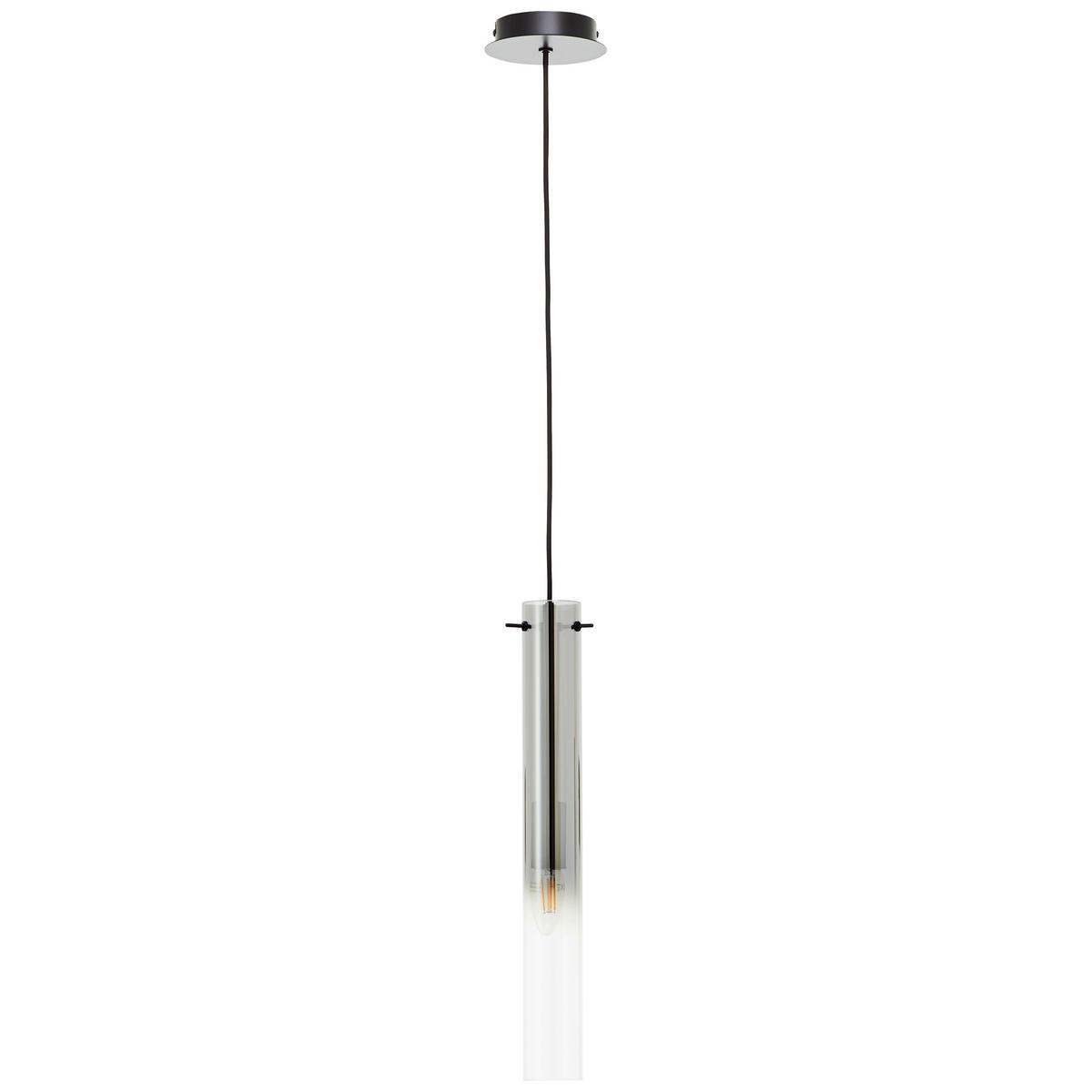 Hängeleuchte Glasini Schwarz max. 25 Watt - Schwarz, Design, Glas/Metall (14,5/199cm) - Brilliant