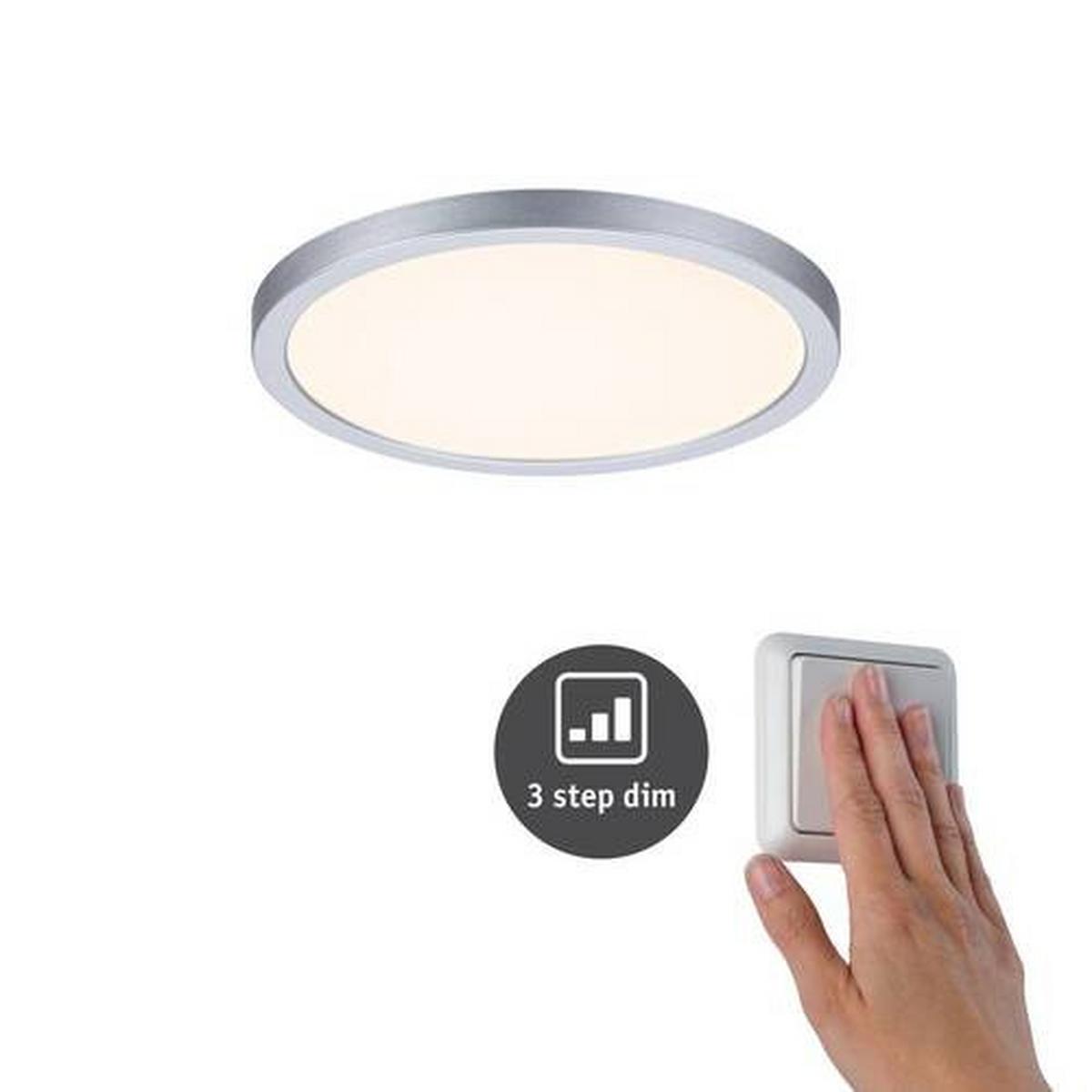 LED-Paneel Areo VariFit in Chromfarben max. 13 Watt - Chromfarben, Design, Kunststoff (17,5cm) - Paulmann