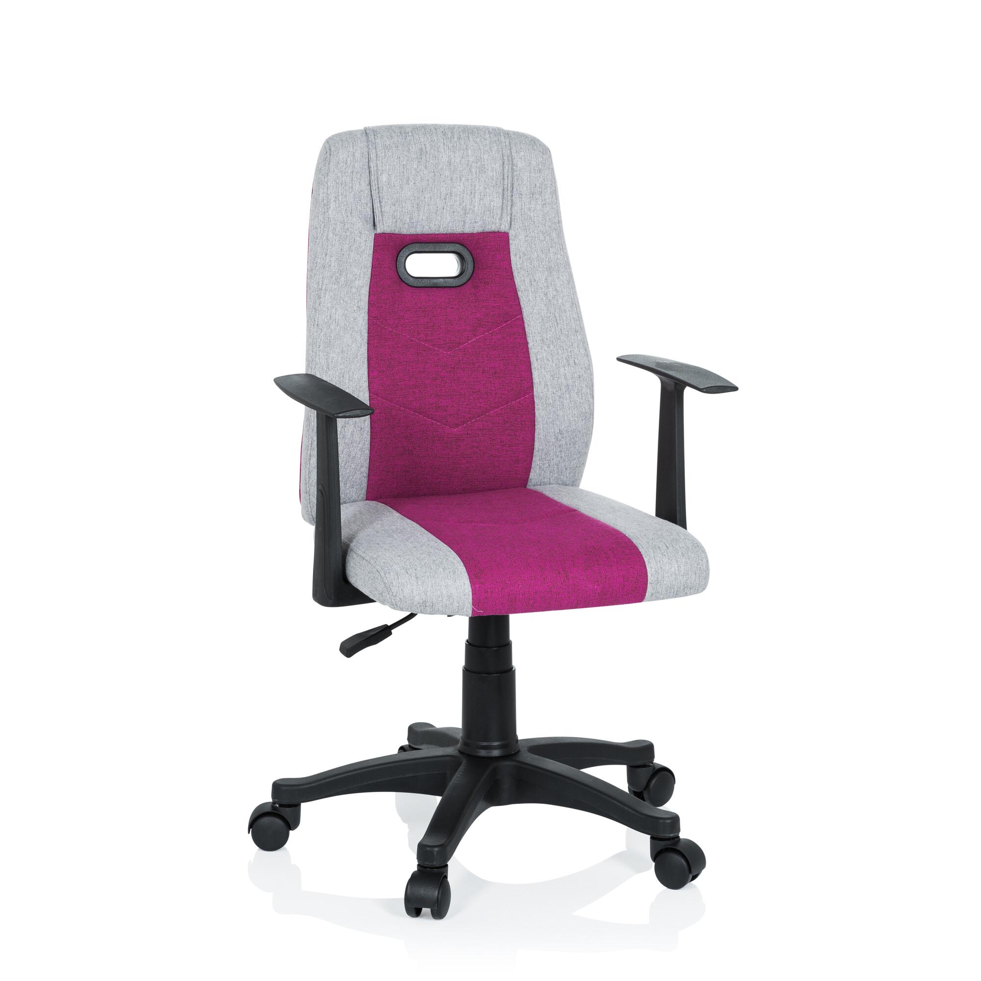 Mladinski Vrtljivi Stol Kiddy Extra, Siva, Roza - pink/siva, Basics, umetna masa (55/95-105/45cm) - MID.YOU