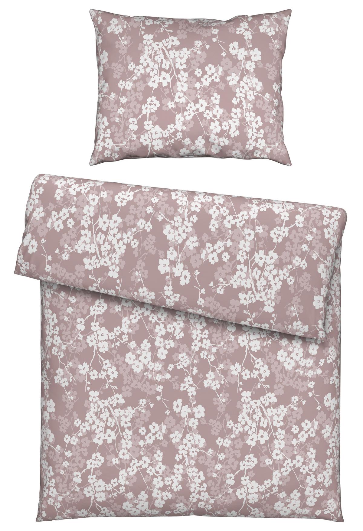 Bettwäsche Catrin Mauve ca. 140x200cm - Mauve, LIFESTYLE, Textil (140/200cm) - Modern Living