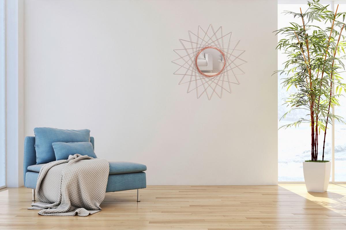 WANDSPIEGEL SOPRANO 110 KUPFER - Kupferfarben, Basics, Glas/Metall (79/79/2cm) - Kayoom