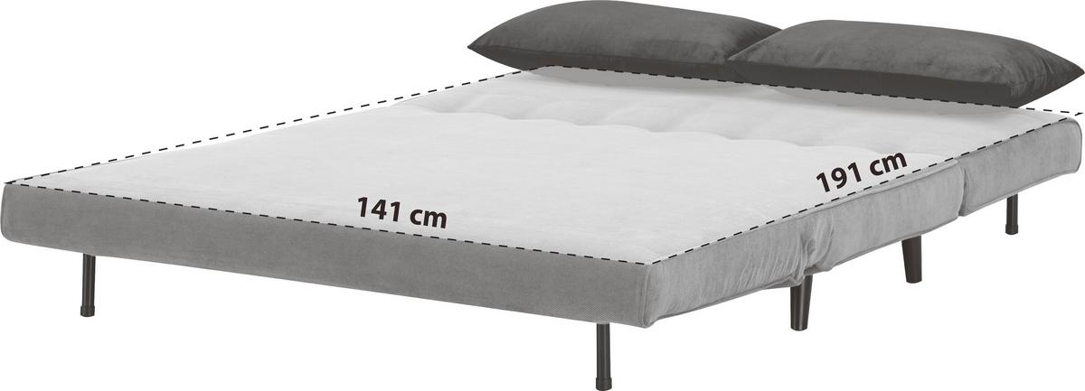 Fotoliu extensibil SVEN - albastru/gri, Modern (141/81/90cm) - Modern Living