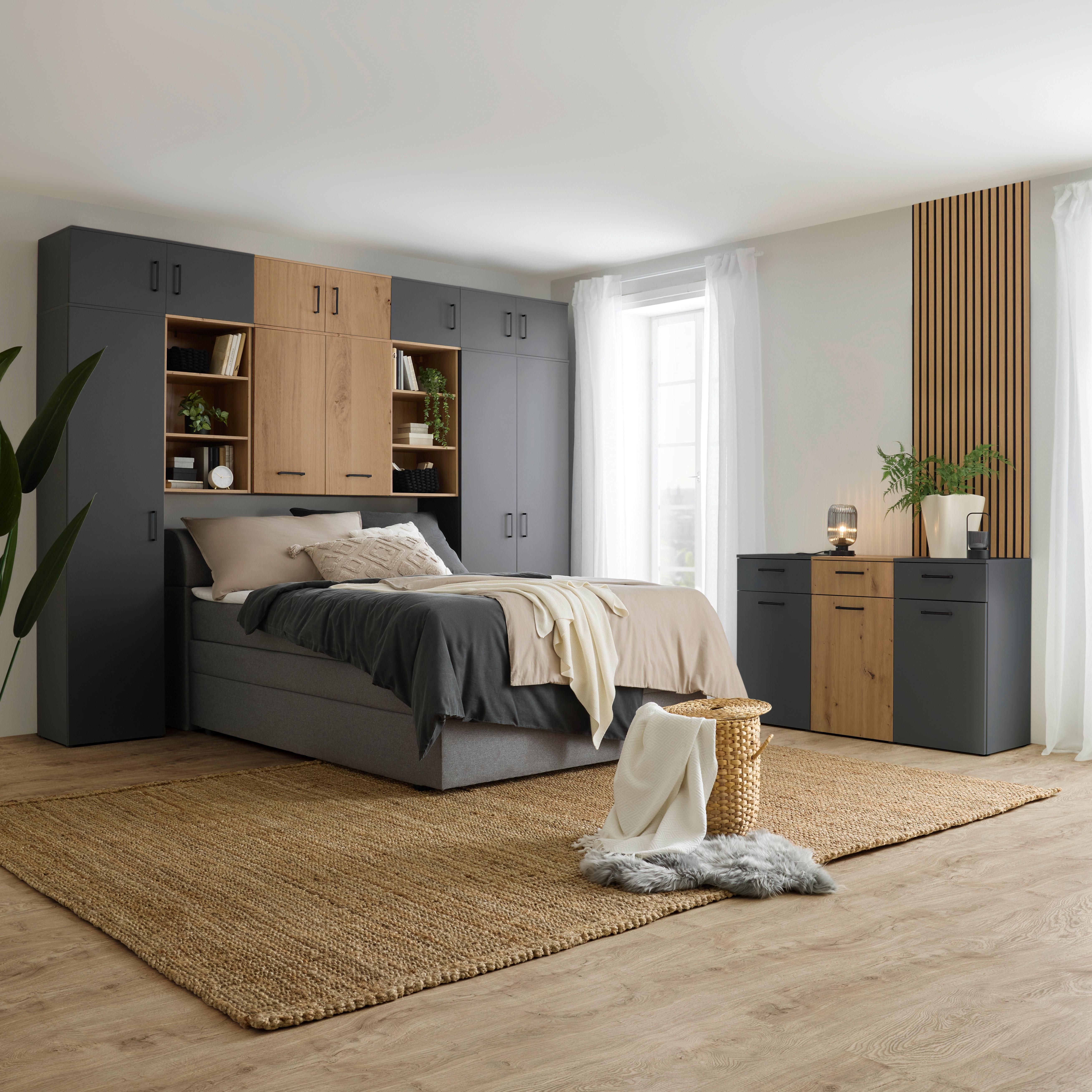 FÖRVARINGSLÅDOR SET INSIDE -EXT- - grå, Klassisk, textil/plast - Mömax