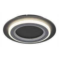 Led Stropna  Svjetiljka Jayden - siva/svijetlo siva, Design, metal/plastika (34/5,5cm) - Globo