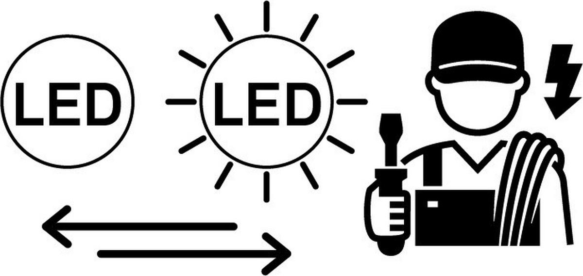 LAMPA SUFITOWA LED 3770019 - aluminiowy, Design, tworzywo sztuczne/metal (32/30/5cm) - Briloner