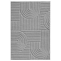Hochflorteppich Art Silberfarben ca. 60x110cm - Silberfarben, Basics, Textil (60/110cm) - Novel