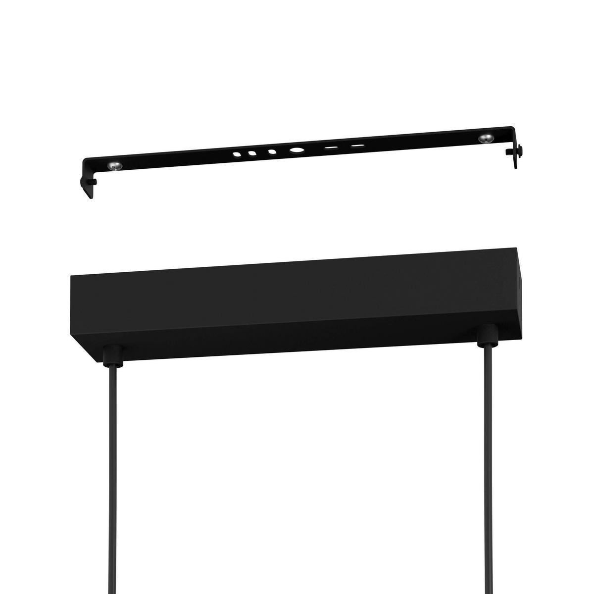 Led-hängeleuchte 900563_caranacoa - Weiss/Schwarz, Design, Kunststoff/Metall (117/23/110cm) - Eglo