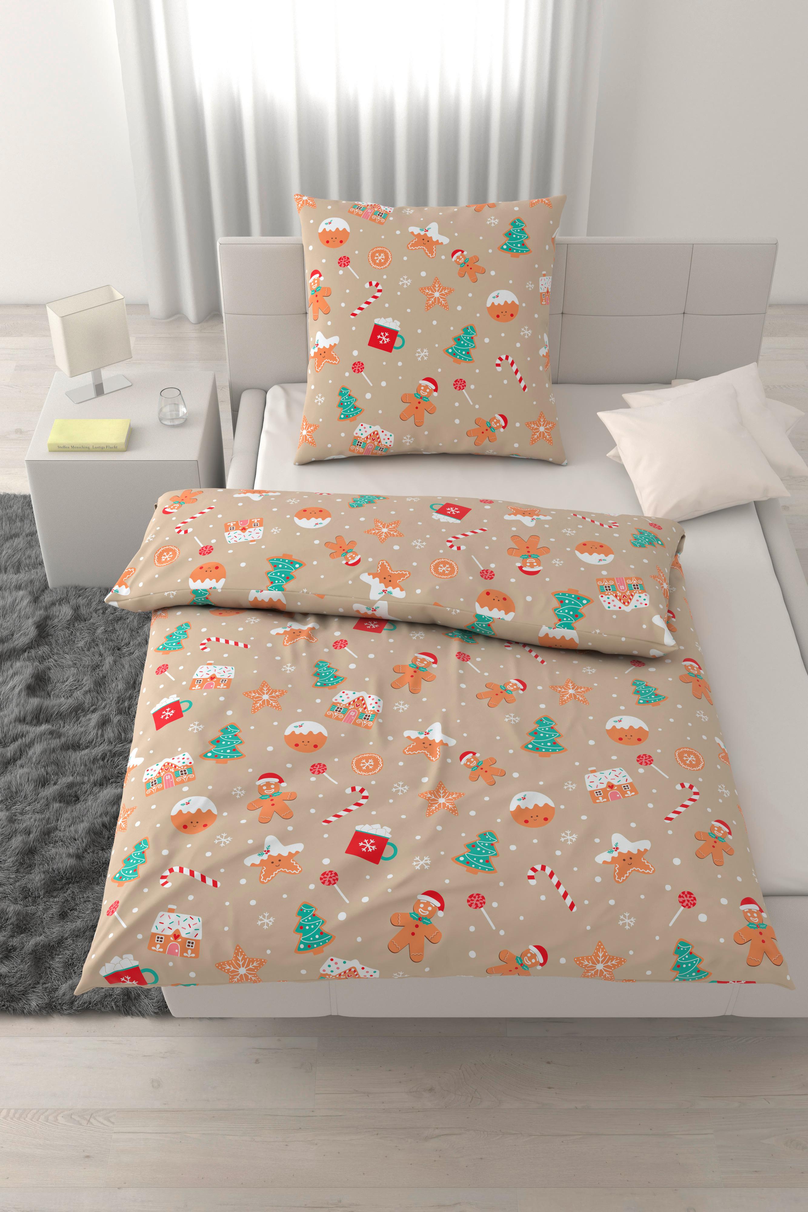Bettwäsche Lebkuchen Multicolor ca. 135x200 cm - Multicolor, Textil (135/200cm) - Mömax