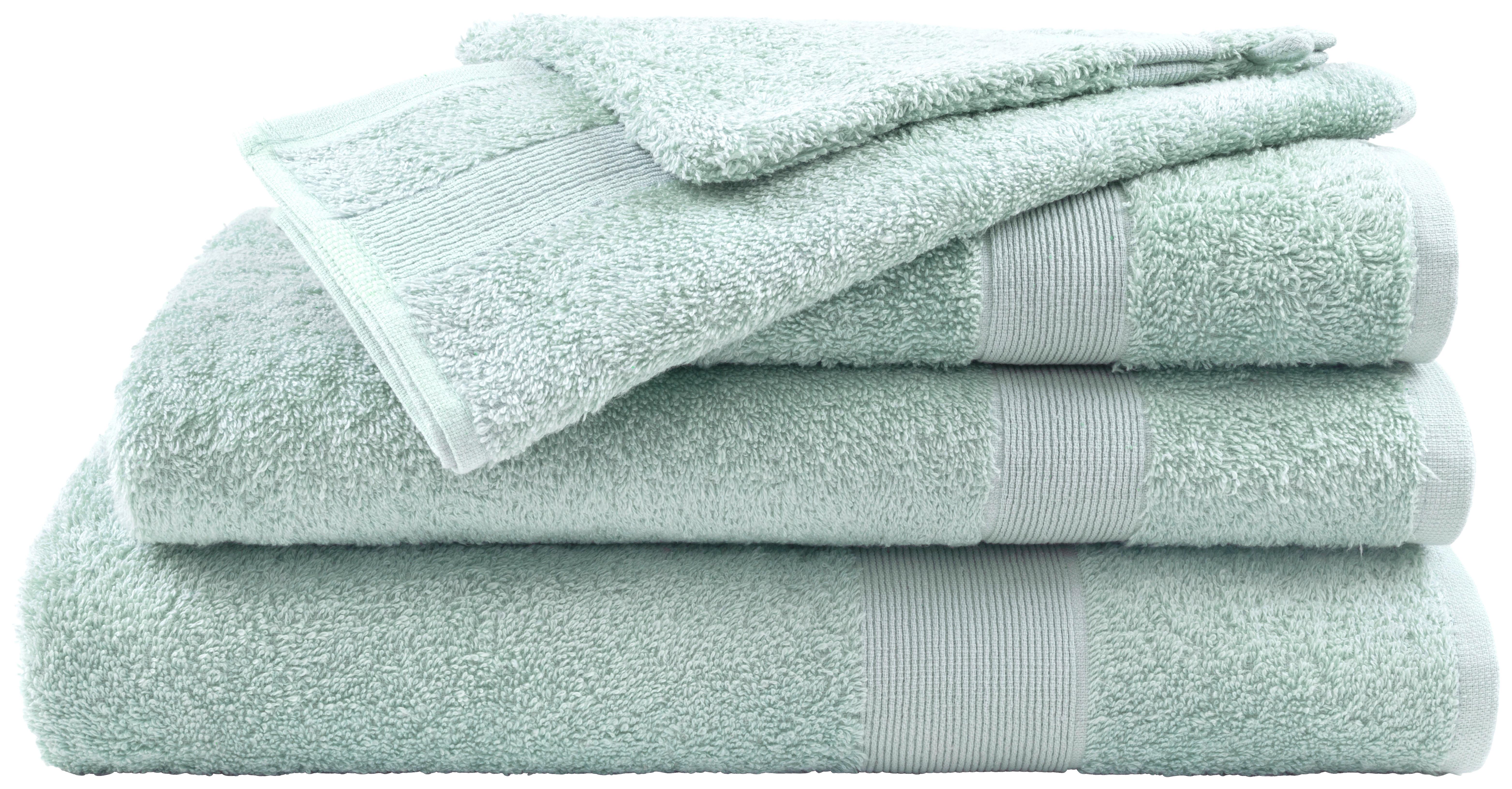 Duschtuch Silke Salbeigrün ca. 70x140cm - Salbeigrün, Textil (70/140cm)