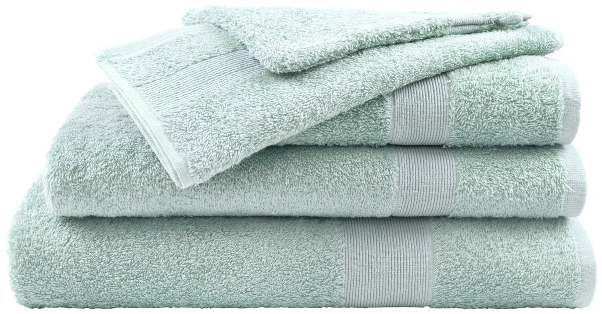 Duschtuch Silke Salbeigrün ca. 70x140cm - Salbeigrün, Textil (70/140cm)