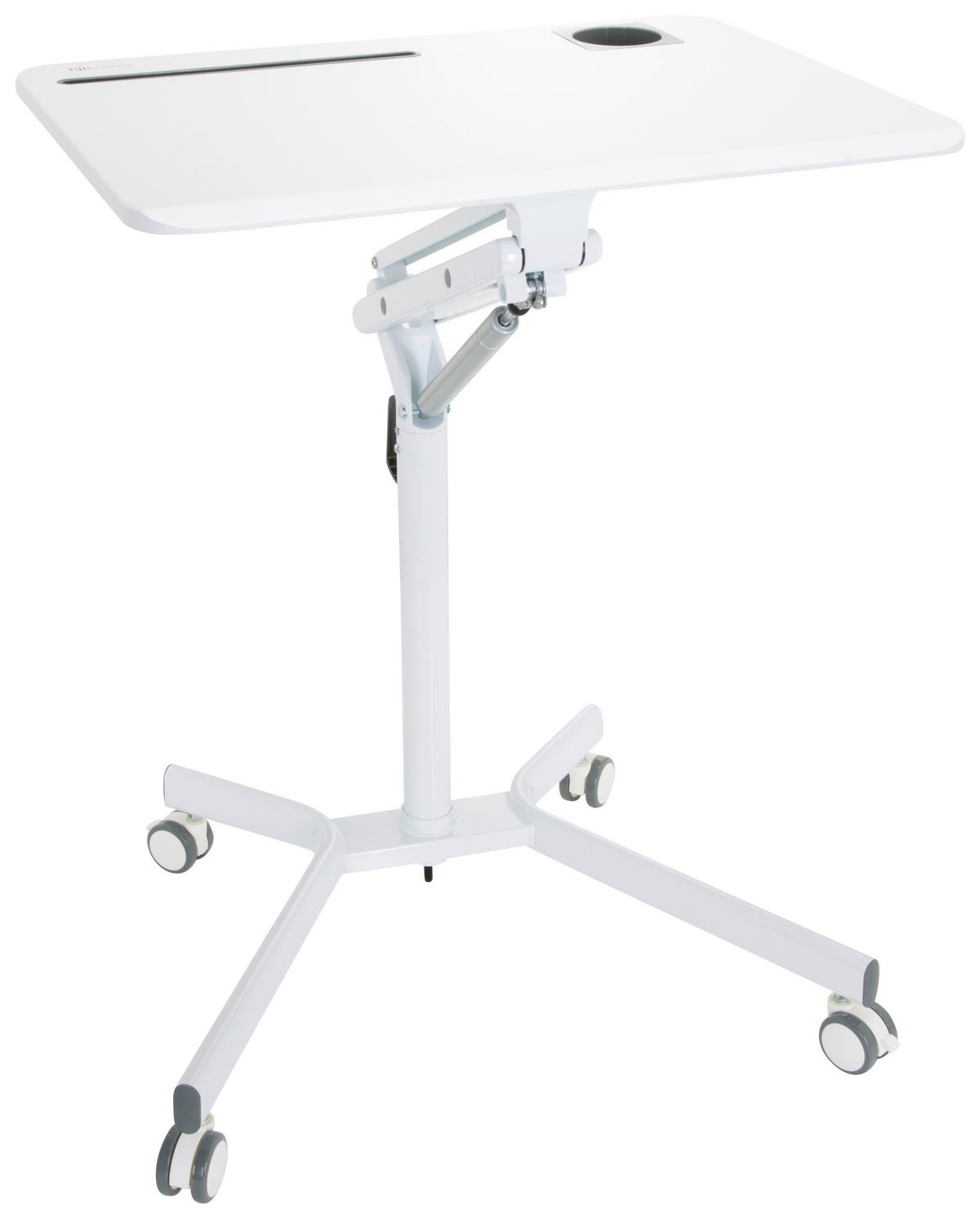 Dvižna Miza Stand Vm.su I, Bela - bela, Basics, kovina/umetna masa (77/73-105/57cm) - MID.YOU
