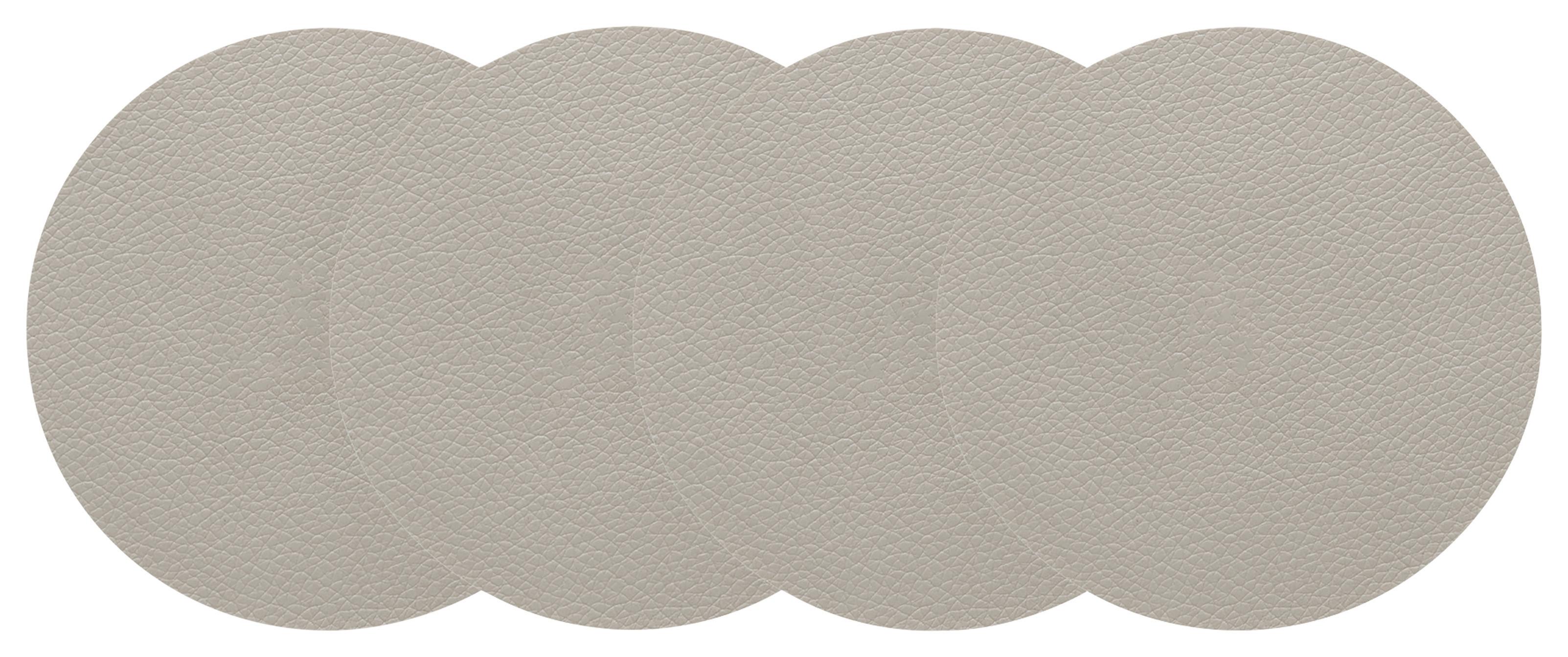 Untersetzerset Livi Grau 4-teilig - Grau, MODERN, Kunststoff (10cm) - Gourmesto