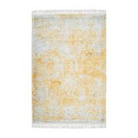 Flachwebeteppich Dolce Vita 325 Grau/gol 80x150 - Goldfarben/Grau, Basics, Textil (80/150cm) - Kayoom