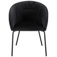 Stuhl Vani - Schwarz, MODERN, Textil/Metall (61/81/51cm) - Modern Living Stuhl Vani - Schwarz, MODERN, Textil/Metall (61/81/51cm) - Modern Living