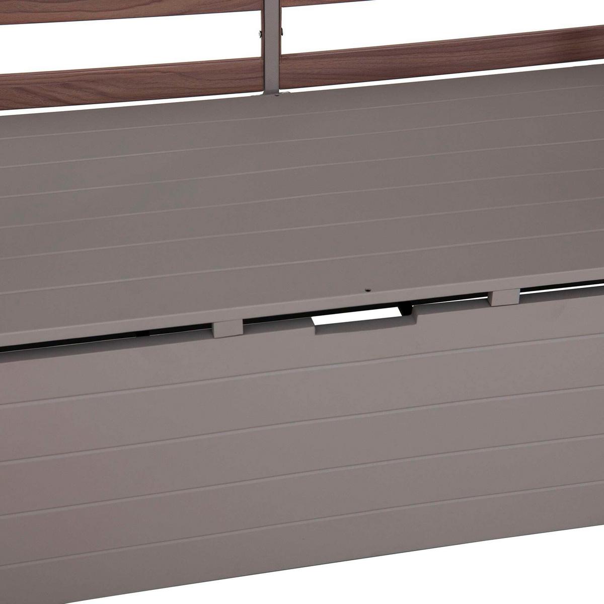 Loungegarnitur Gartensofa Faro Grau/Beige - Beige/Grau, Basics, Textil/Metall (146/191/56,5cm) - Modante