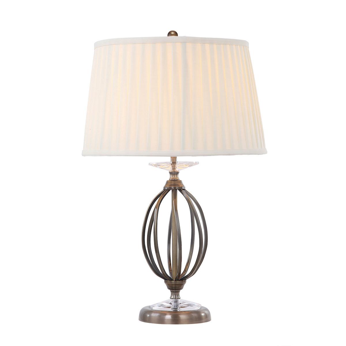Stolna Svjetiljka Ag-Tl-Aged-Brass - boje mjeda, Konvencionalno, metal/tekstil (36/58cm) - Elstead Lighting