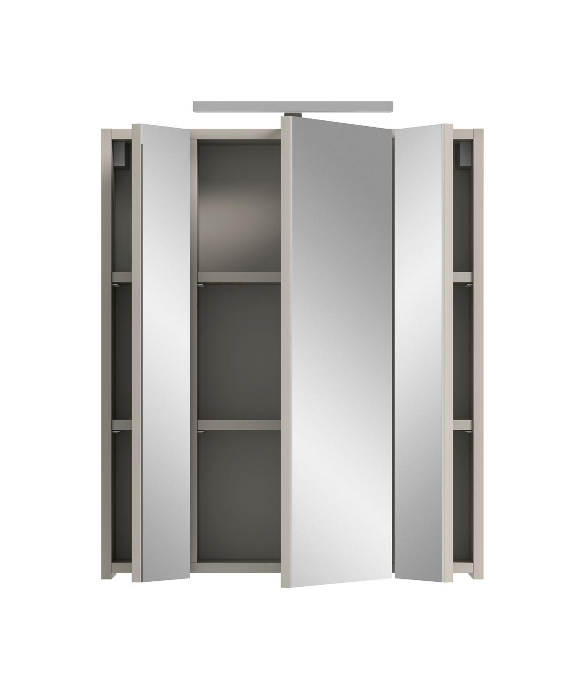 Spiegelschrank Ice Kaschmir - Trend, Glas/Holzwerkstoff (60/70/18cm) - MID.YOU