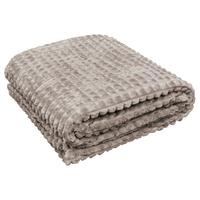 Kuscheldecke Checks Beige ca. 140x190cm - Beige, Textil (140/190cm)