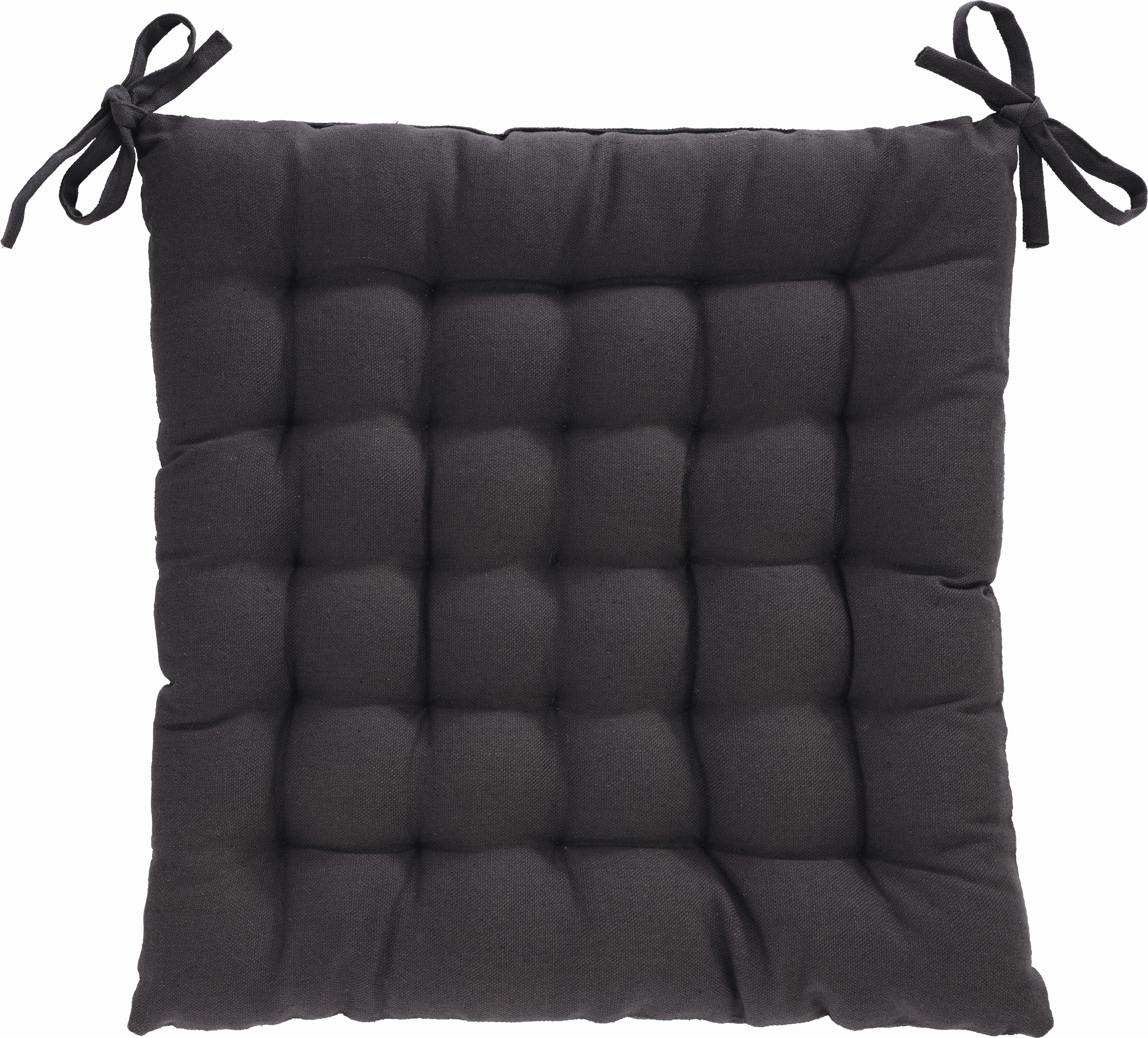 Pernă pentru șezut Anke - antracit, textil (40/40cm) - Modern Living