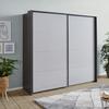 Ormar S Kliznim Vratima Feldkirch - siva visoki sjaj/tamno siva, Moderno, staklo/drvni materijal (271/210/62cm) - Modern Living